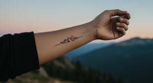 paisajes minimalistas tatuaje