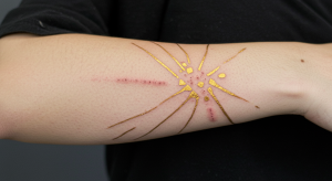 tatuaje estilo kintsugi