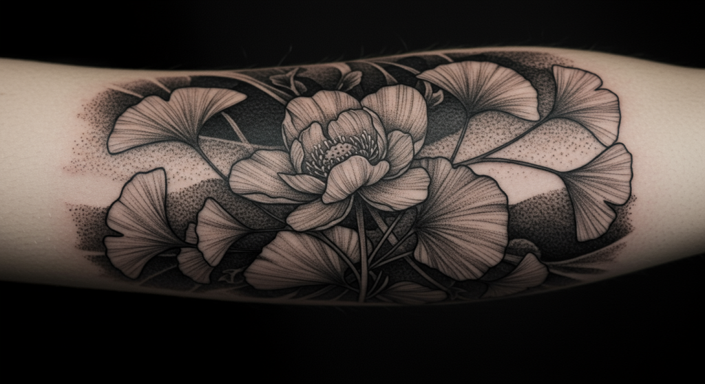 tatuajes blackwork botánicos barcelona